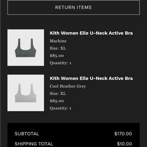 Kith Machine Elle U-Neck Active Bra (XL)